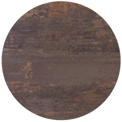 HPL (High Pressure Laminated) Επιφάνεια Τραπεζιού Απόχρωση Walnut Vintage -  Φ70cm/12mm