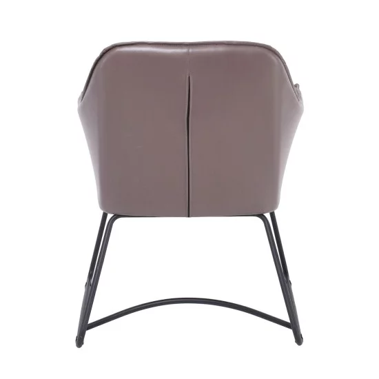 POLLY Πολυθρόνα Μέταλλο Βαφή Μαύρο, Ύφασμα Suede Cappuccino POLLY Πολυθρόνα Μέταλλο Βαφή Μαύρο, Ύφασμα Suede Cappuccino