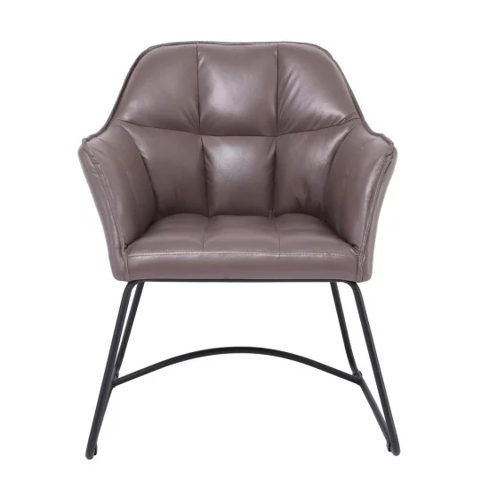 POLLY Πολυθρόνα Μέταλλο Βαφή Μαύρο, Ύφασμα Suede Cappuccino POLLY Πολυθρόνα Μέταλλο Βαφή Μαύρο, Ύφασμα Suede Cappuccino