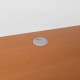 ΓΡΑΦΕΙΟ 3-Συρτάρια, Μέταλλο Βαφή Άσπρο, Επιφάνεια Απόχρωση Maple -  120x60x75cm