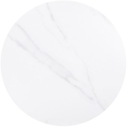 Επιφάνεια Μάρμαρο Sintered Stone, Απόχρωση White Marble (MDF για στήριξη βάσης) -  Φ60cm/11mm