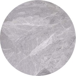 Επιφάνεια Μάρμαρο Sintered Stone, Απόχρωση Grey Marble (MDF για στήριξη βάσης) -  Φ70cm/11mm