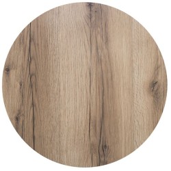 HPL (High Pressure Laminated) Επιφάνεια Τραπεζιού Απόχρωση Natural Wood, Εξωτερικού χώρου -  Φ70cm/12mm