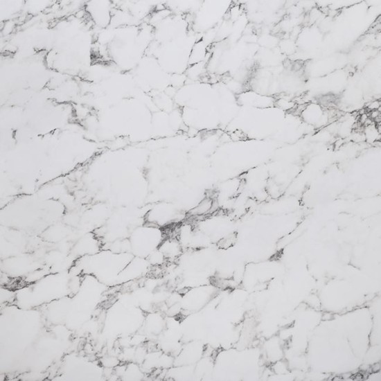 HPL (High Pressure Laminated) Επιφάνεια Τραπεζιού Απόχρωση White Marble, Εξωτερικού χώρου -  80x80cm/12mm