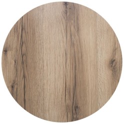 HPL (High Pressure Laminated) Επιφάνεια Τραπεζιού Απόχρωση Natural Wood, Εξωτερικού χώρου -  Φ80cm/12mm