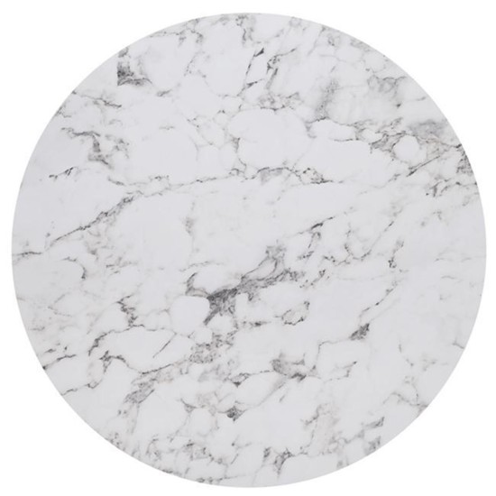 HPL (High Pressure Laminated) Επιφάνεια Τραπεζιού Απόχρωση White Marble, UV HPL (High Pressure Laminated) Επιφάνεια Τραπεζιού Απόχρωση White Marble, UV