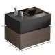 VANITY Κομοδίνο, Αποχρώσεων Sonoma Oak - Grey, με Αποσπώμενα χρωματικά Μέρη VANITY Κομοδίνο, Αποχρώσεων Sonoma Oak - Grey, με Αποσπώμενα χρωματικά Μέρη