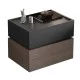 VANITY Κομοδίνο, Αποχρώσεων Sonoma Oak - Grey, με Αποσπώμενα χρωματικά Μέρη VANITY Κομοδίνο, Αποχρώσεων Sonoma Oak - Grey, με Αποσπώμενα χρωματικά Μέρη