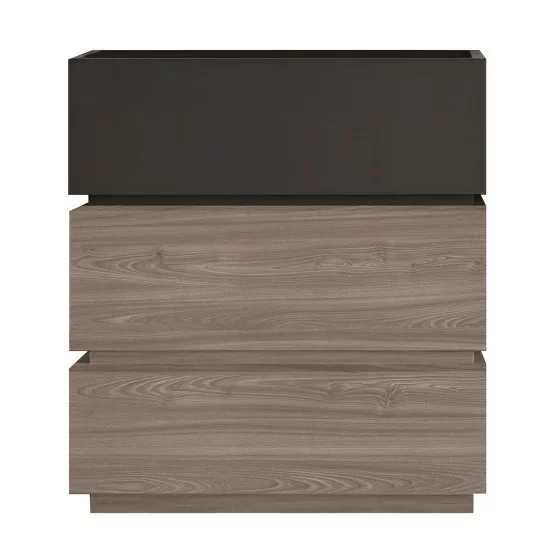 VANITY Συρταριέρα 3 Συρτάρια Αποχρώσεων Sonoma Oak - Grey, με Αποσπώμενα χρωματικά Μέρη VANITY Συρταριέρα 3 Συρτάρια Αποχρώσεων Sonoma Oak - Grey, με Αποσπώμενα χρωματικά Μέρη