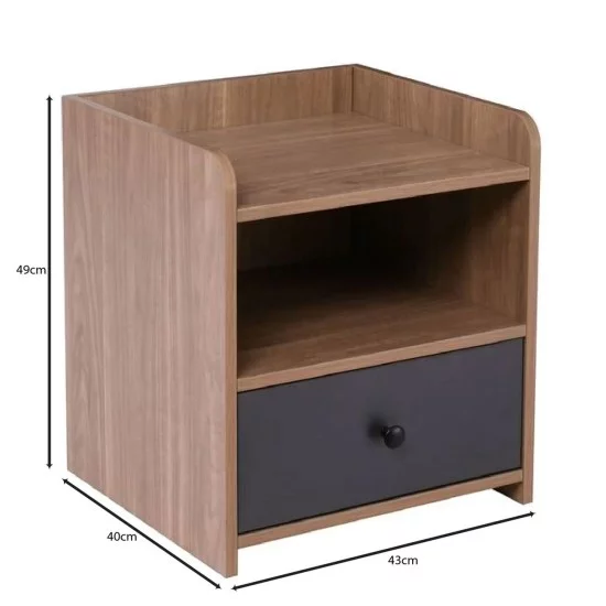 ORIENT Κομοδίνο με 1 Συρτάρι, Απόχρωση Sonoma Oak-Grey ORIENT Κομοδίνο με 1 Συρτάρι, Απόχρωση Sonoma Oak-Grey