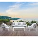 LATINO Set Σαλόνι Κήπου 4τεμ, Αλουμίνιο Άσπρο, Μαξιλάρια Ανοιχτό Γκρι, Γυαλί Άσπρο LATINO Set Σαλόνι Κήπου 4τεμ, Αλουμίνιο Άσπρο, Μαξιλάρια Ανοιχτό Γκρι, Γυαλί Άσπρο