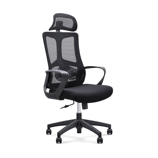 BF8600 Πολυθρόνα Γραφείου Διευθυντή, Mesh Μαύρο, Ύφασμα Μαύρο BF8600 Πολυθρόνα Γραφείου Διευθυντή, Mesh Μαύρο, Ύφασμα Μαύρο