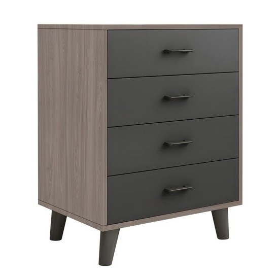 ELIOT Συρταριέρα, με 4 Συρτάρια, Απόχρωση Sonoma Oak-Grey ELIOT Συρταριέρα, με 4 Συρτάρια, Απόχρωση Sonoma Oak-Grey