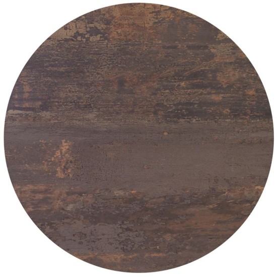 HPL (High Pressure Laminated) Επιφάνεια Τραπεζιού Απόχρωση Walnut Vintage -  60x60cm/12mm