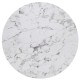 HPL (High Pressure Laminated) Επιφάνεια Τραπεζιού Απόχρωση White Marble, Εξωτερικού χώρου -  80x80cm/12mm