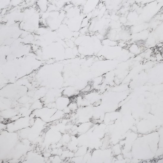 HPL (High Pressure Laminated) Επιφάνεια Τραπεζιού Απόχρωση White Marble, Εξωτερικού χώρου -  70x70cm/12mm