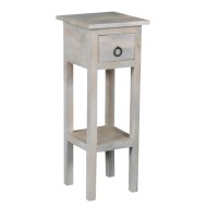 MAISON CLASSIC Έπιπλο Stand - Ξύλο Mango Antique Άσπρο -  25x25 H.65cm