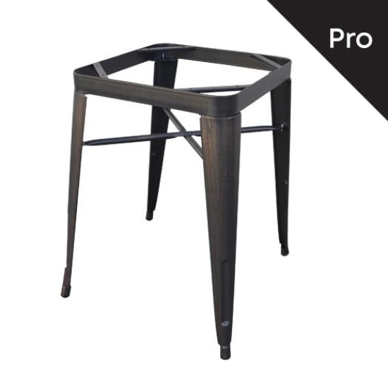 RELIX Βάση Τραπεζιού-Pro, Μέταλλο Βαφή Antique Black (7.40 kg) -  60x60x73cm