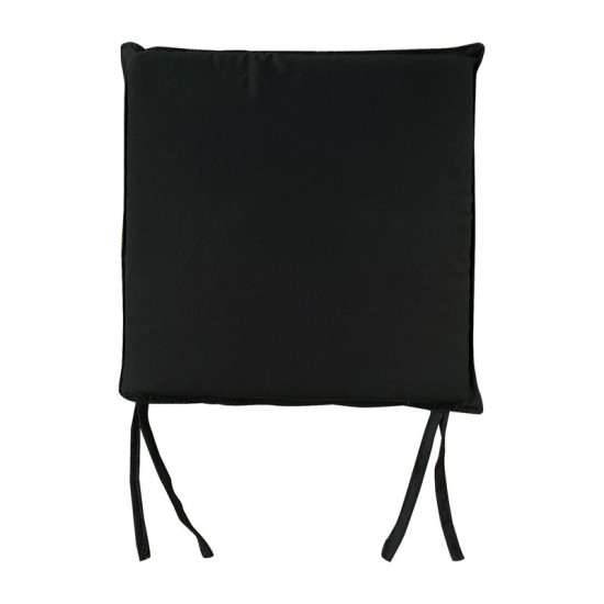 SALSA Μαξιλάρι για Καρέκλα και Σκαμπό Bar, Ύφασμα Μαύρο (3cm) -  44x42x3cm