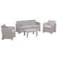 SAVANNA Set Σαλόνι Κήπου Βεράντας K/D, PP-UV Sand Grey Μαξιλάρια Μπεζ SAVANNA Set Σαλόνι Κήπου Βεράντας K/D, PP-UV Sand Grey Μαξιλάρια Μπεζ