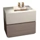 VANITY Κομοδίνο, Αποχρώσεων Sonoma Oak - Cream, με Αποσπώμενα χρωματικά Μέρη VANITY Κομοδίνο, Αποχρώσεων Sonoma Oak - Cream, με Αποσπώμενα χρωματικά Μέρη