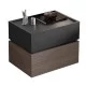 VANITY Κομοδίνο, Αποχρώσεων Sonoma Oak - Grey, με Αποσπώμενα χρωματικά Μέρη VANITY Κομοδίνο, Αποχρώσεων Sonoma Oak - Grey, με Αποσπώμενα χρωματικά Μέρη