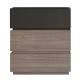 VANITY Συρταριέρα 3 Συρτάρια Αποχρώσεων Sonoma Oak - Grey, με Αποσπώμενα χρωματικά Μέρη