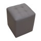 Cube Grey Pu σκαμπο 35x35x42εκ.