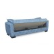 Anima Blue Grey υφασμα 3θεσιοσ καναπεσ/κρεβατι με αποθ.χωρο 210x80εκ.