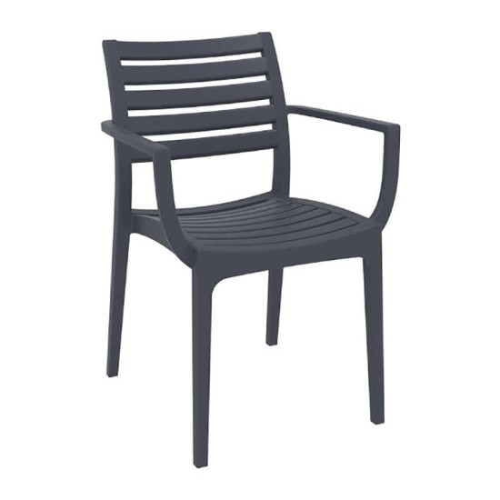 Σετ Τραπεζαρίας 9Τμχ Vegas Artemis Dark Grey 100X180/220Χ75Εκ. Σετ Τραπεζαρίας 9Τμχ Vegas Artemis Dark Grey 100X180/220Χ75Εκ.