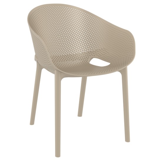 Σετ Τραπεζαρίας 7Τμχ Vegas Sky Pro Taupe 100X180/220Χ75Εκ. Σετ Τραπεζαρίας 7Τμχ Vegas Sky Pro Taupe 100X180/220Χ75Εκ.