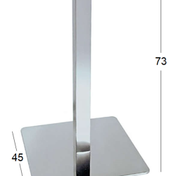 Sonora 45Χ45Χ73Εκ. Βαση Inox