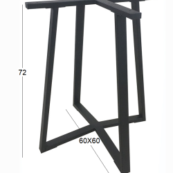 Bistro 60X60X72Εκ. Βαση Μεταλλικη Με Ρεγ/Ρουσ