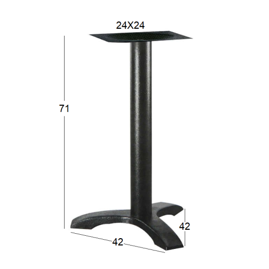 Astor 3Νυχη 42Χ42Χ71Εκ. Βαση Μαντεμι Με Ρεγ/Ρουσ