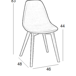 Loft Plus Καρεκλα Λευκο(Σ4)Ρρ