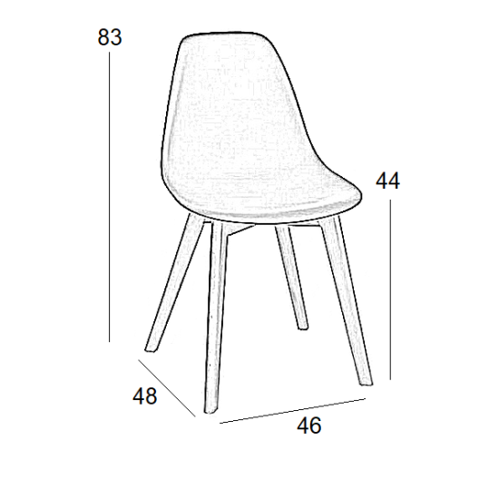 Loft Plus Καρεκλα Λευκο(Σ4)Ρρ